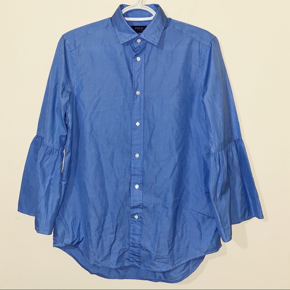 Polo Ralph Lauren flaired sleeve button down top